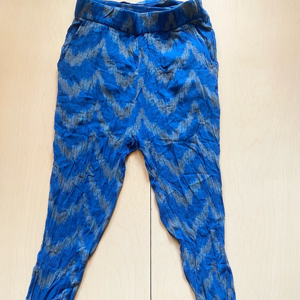 Free People Blue tapered pants small